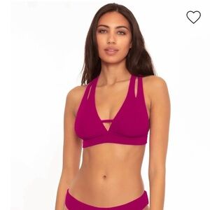 NWT BECCA BY REBECCA VIRTUE Elaine Bralette Bikini Top
